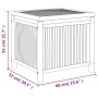 Caja de almacenaje de jardín bambú 60x52x55 cm de vidaXL, Cajas de almacenaje para exteriores - Ref: Foro24-319874, Precio: 8...