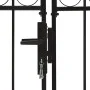 Doppeltor-Gartentor mit Bogen 300x150 cm, schwarz aus Stahl. von vidaXL, Gartentore - Ref: Foro24-143090, Preis: 358,99 €, Ra...