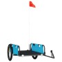 Remolque para bicicletas hierro y tela Oxford azul de vidaXL, Remolques para bicicletas - Ref: Foro24-94177, Precio: 100,51 €...