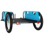 Remolque para bicicletas hierro y tela Oxford azul de vidaXL, Remolques para bicicletas - Ref: Foro24-94177, Precio: 100,51 €...