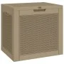 Caja de almacenaje de jardín PP marrón claro 55,5x43x53 cm de vidaXL, Cajas de almacenaje para exteriores - Ref: Foro24-36417...