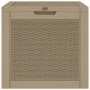 Caja de almacenaje de jardín PP marrón claro 55,5x43x53 cm de vidaXL, Cajas de almacenaje para exteriores - Ref: Foro24-36417...