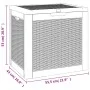 Caja de almacenaje de jardín PP marrón claro 55,5x43x53 cm de vidaXL, Cajas de almacenaje para exteriores - Ref: Foro24-36417...