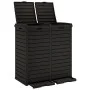 Outdoor-Mülleimer aus Polypropylen schwarz 78x41x86 cm von vidaXL, Mülltonnen und Mülltonnen - Ref: Foro24-364173, Preis: 257...