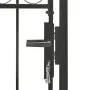 Puerta de jardín con arco superior 100x250 cm acero negro de vidaXL, Puertas de jardín - Ref: Foro24-146339, Precio: 241,76 €...
