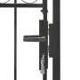 Puerta de jardín con arco superior 100x250 cm acero negro de vidaXL, Puertas de jardín - Ref: Foro24-146339, Precio: 226,91 €...