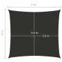Square sail awning Oxford fabric anthracite gray 4x4 m by vidaXL, Umbrellas - Ref: Foro24-135084, Price: 52,45 €, Discount: %