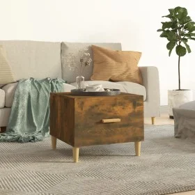 Smoked oak plywood coffee table 50x50x40 cm by vidaXL, Coffee table - Ref: Foro24-817531, Price: 36,08 €, Discount: %