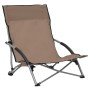 Sillas de playa plegables 2 unidades tela gris taupé de vidaXL, Sillas de jardín - Ref: Foro24-312492, Precio: 76,85 €, Descu...