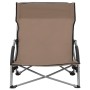 Sillas de playa plegables 2 unidades tela gris taupé de vidaXL, Sillas de jardín - Ref: Foro24-312492, Precio: 76,85 €, Descu...