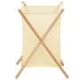 Cesto de ropa sucia madera de cedro y tela beige 42x41x64 cm de vidaXL, Cestas para ropa - Ref: Foro24-246440, Precio: 33,13 ...
