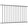 Panel de valla de acero con recubrimiento polvo negro 1,7x0,75m de vidaXL, Paneles de vallas - Ref: Foro24-145218, Precio: 43...
