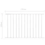 Panel de valla con acero recubrimiento polvo blanco 1,7x1,25m de vidaXL, Paneles de vallas - Ref: Foro24-145226, Precio: 50,4...