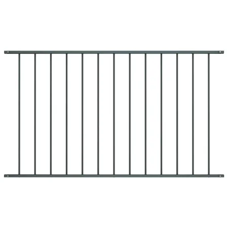 Anthracite gray powder coated steel fence panel 1.7x1.25m by vidaXL, fence panels - Ref: Foro24-145223, Price: 45,53 €, Disco...
