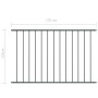 Panel valla acero recubrimiento polvo gris antracita 1,7x1,25m de vidaXL, Paneles de vallas - Ref: Foro24-145223, Precio: 49,...