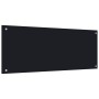 Protección salpicaduras cocina vidrio templado negro 100x40 cm de vidaXL, Herramientas y utensilios de cocina - Ref: Foro24-2...