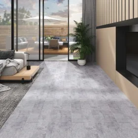 Lamas para suelo de PVC autoadhesivas gris cemento 4,46 m² 3 mm de vidaXL, Suelos y moquetas - Ref: Foro24-146574, Precio: 90...