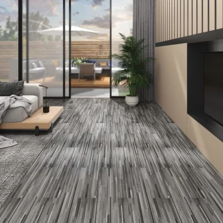 Nicht selbstklebende Bodendielen PVC grau gestreift 5,26 m² 2 mm von vidaXL, Böden und Teppiche - Ref: Foro24-146568, Preis: ...