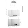 Campana extractora colgante táctil LCD acero inoxidable 55 cm de vidaXL, Extractores - Ref: Foro24-51020, Precio: 293,76 €, D...