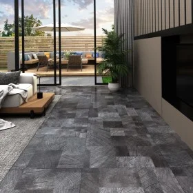 Lama para suelo PVC autoadhesiva gris estructura madera 5,11 m² de vidaXL, Suelos y moquetas - Ref: Foro24-146610, Precio: 58...