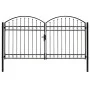 Doppeltüriges Zauntor mit schwarzem Stahlbogen 300x175 cm von vidaXL, Gartentore - Ref: Foro24-146340, Preis: 511,49 €, Rabat...