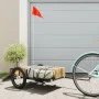 Remolque para bicicleta hierro negro 126x63x34 cm de vidaXL, Remolques para bicicletas - Ref: Foro24-94205, Precio: 68,69 €, ...