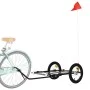 Remolque para bicicleta hierro negro 126x63x34 cm de vidaXL, Remolques para bicicletas - Ref: Foro24-94205, Precio: 68,69 €, ...