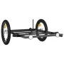 Remolque para bicicleta hierro negro 126x63x34 cm de vidaXL, Remolques para bicicletas - Ref: Foro24-94205, Precio: 68,69 €, ...