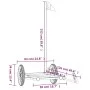 Remolque para bicicleta hierro negro 126x63x34 cm de vidaXL, Remolques para bicicletas - Ref: Foro24-94205, Precio: 68,69 €, ...