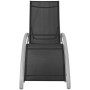 Tumbonas con sombrilla aluminio negro de vidaXL, Tumbonas - Ref: Foro24-42161, Precio: 172,95 €, Descuento: %