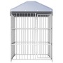 Perrera de exterior con techo 150x150x200 cm de vidaXL, Casetas y cercados para perros - Ref: Foro24-144619, Precio: 421,41 €...