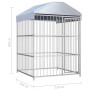 Perrera de exterior con techo 150x150x200 cm de vidaXL, Casetas y cercados para perros - Ref: Foro24-144619, Precio: 421,41 €...