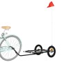 Remolque para bicicleta hierro negro 122x53x28 cm de vidaXL, Remolques para bicicletas - Ref: Foro24-94204, Precio: 64,81 €, ...