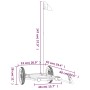 Remolque para bicicleta hierro negro 122x53x28 cm de vidaXL, Remolques para bicicletas - Ref: Foro24-94204, Precio: 64,81 €, ...