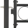 Puerta de jardín con arco superior 100x125 cm acero negro de vidaXL, Puertas de jardín - Ref: Foro24-143085, Precio: 195,02 €...