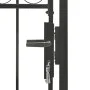 Puerta de jardín con arco superior 100x125 cm acero negro de vidaXL, Puertas de jardín - Ref: Foro24-143085, Precio: 208,88 €...