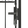 Puerta de jardín con arco superior 100x125 cm acero negro de vidaXL, Puertas de jardín - Ref: Foro24-143085, Precio: 195,02 €...