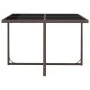 Set de comedor jardín 5 pzas y cojines ratán sintético marrón de vidaXL, Conjuntos de jardín - Ref: Foro24-43899, Precio: 263...