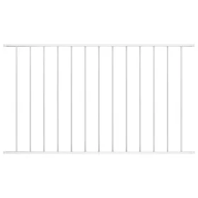 Fence panel with white powder coated steel 1.7x0.75m by vidaXL, fence panels - Ref: Foro24-145224, Price: 38,05 €, Discount: %