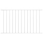 Panel de valla con acero recubrimiento polvo blanco 1,7x0,75m de vidaXL, Paneles de vallas - Ref: Foro24-145224, Precio: 41,4...