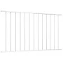 Zaunelement aus weiß pulverbeschichtetem Stahl, 1,7 x 0,75 m von vidaXL, Zaunpaneele - Ref: Foro24-145224, Preis: 38,05 €, Ra...