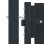 Cancela doble de valla de acero gris antracita 306x125 cm de vidaXL, Puertas de jardín - Ref: Foro24-146350, Precio: 372,96 €...
