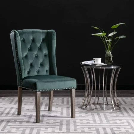 Silla de comedor de terciopelo verde de vidaXL, Sillas de comedor - Ref: Foro24-287952, Precio: 199,77 €, Descuento: %