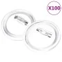Kit de chapas con alfiler 100 juegos acrílico 58 mm de vidaXL, Chapas - Ref: Foro24-30160, Precio: 28,57 €, Descuento: %