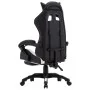 Silla gaming con reposapiés cuero sintético blanco y negro de vidaXL, Sillas de oficina - Ref: Foro24-287991, Precio: 172,88 ...