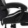 Silla gaming con reposapiés cuero sintético blanco y negro de vidaXL, Sillas de oficina - Ref: Foro24-287991, Precio: 172,88 ...
