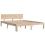 Estructura de cama madera maciza 150x200 cm de vidaXL, Camas y somieres - Ref: Foro24-810500, Precio: 118,58 €, Descuento: %