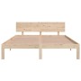 Estructura de cama madera maciza 150x200 cm de vidaXL, Camas y somieres - Ref: Foro24-810500, Precio: 118,58 €, Descuento: %