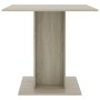 Mesa de comedor de madera contrachapada color roble 80x80x75 cm de vidaXL, Mesas de cocina y de comedor - Ref: Foro24-800255,...