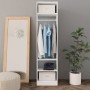 Armario de madera contrachapada blanco 50x50x200 cm de vidaXL, Armarios roperos - Ref: Foro24-800234, Precio: 126,67 €, Descu...